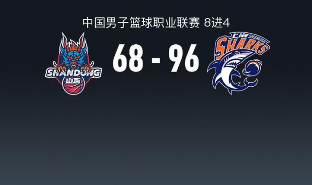 足球新闻-上海96-68大胜山东2-0晋级4强，洛夫顿20+9，陈林坚21分